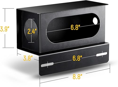 Miniatura 5 de Partsam 2 unidades de acero negro resistente camión utilitario remolque 6 pulgadas protector de luz trasera caja ovalada de 2 pulgadas luz lateral