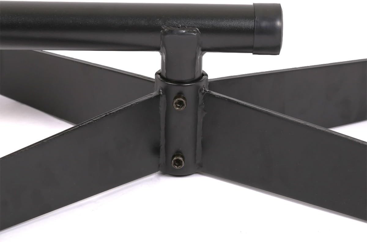 Solid Steel Deluxe Outdoor C Hammock Frame Hanging Swing Chair Stand Arc Style Rust Resistant Finish #499