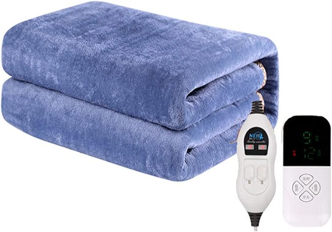 Review Electric Blanket Queen Size Dual Control, Heated Blanket with 1-12H Timer Auto-Off & 9 Heating Levels, Fast Heating Blanket Machine Washable, Home Office Use ETL Certified Review Electric Blanket Queen Size Dual Control, Heated Blanket with 1-12H Timer Auto-Off & 9 Heating Levels, Fast Heating Blanket Machine Washable, Home Office Use ETL Certified