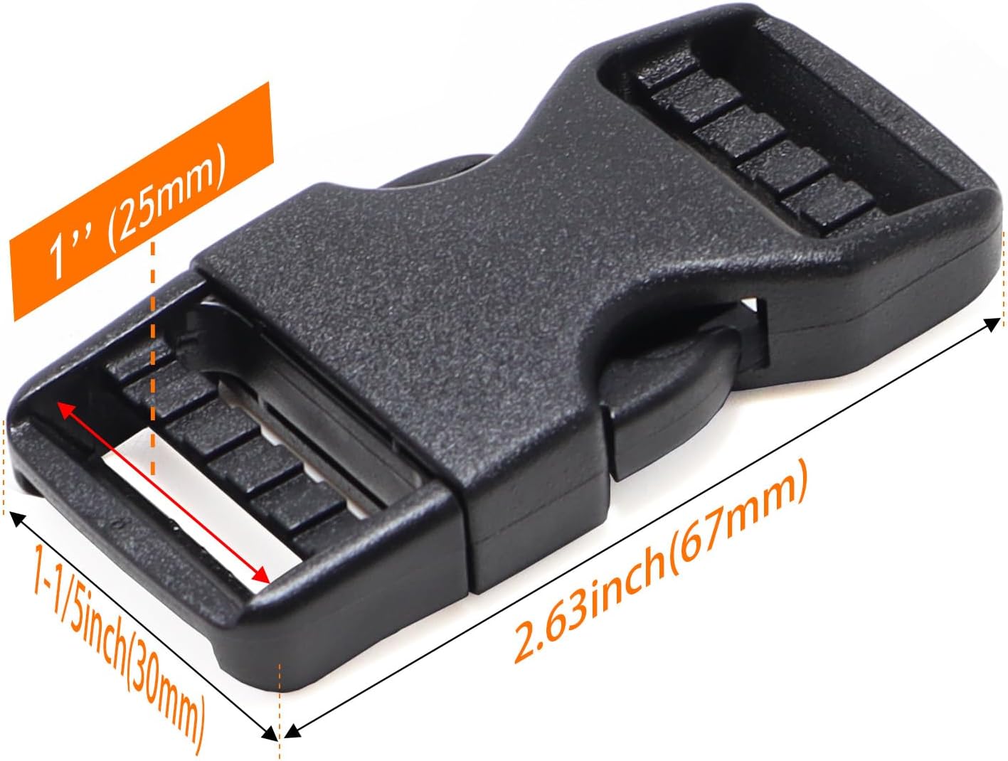 Plastic Buckle for inch Webbing Straps, Side Kuwait Ubuy