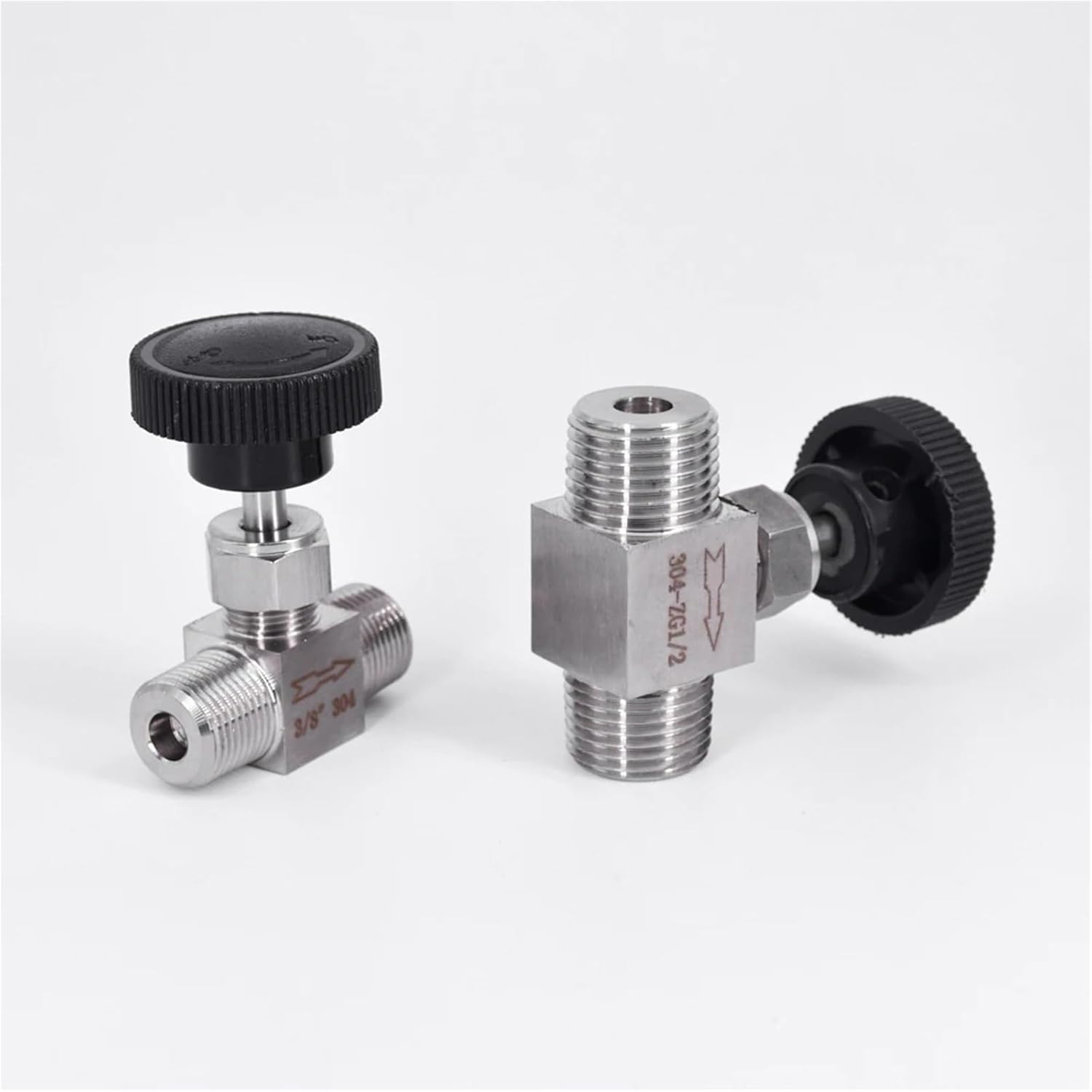 1/8 1/4 3/8 1/2 Inch Male Needle Valve Crane 304 Stainless 1Pcs(1/2",NPT)