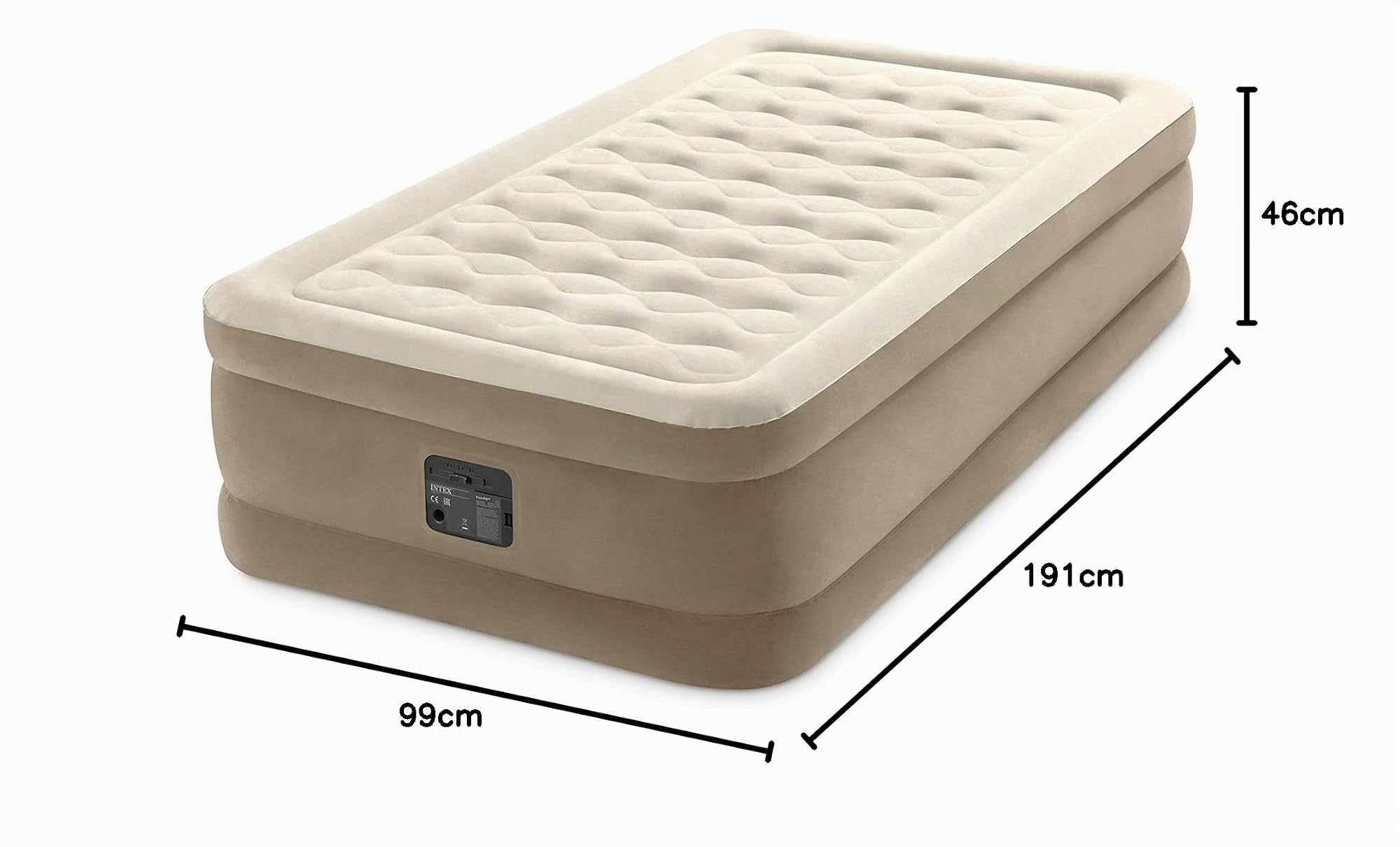 Intex - Twin Ultra Plush airbed with Fiber-Tech bip (64426)