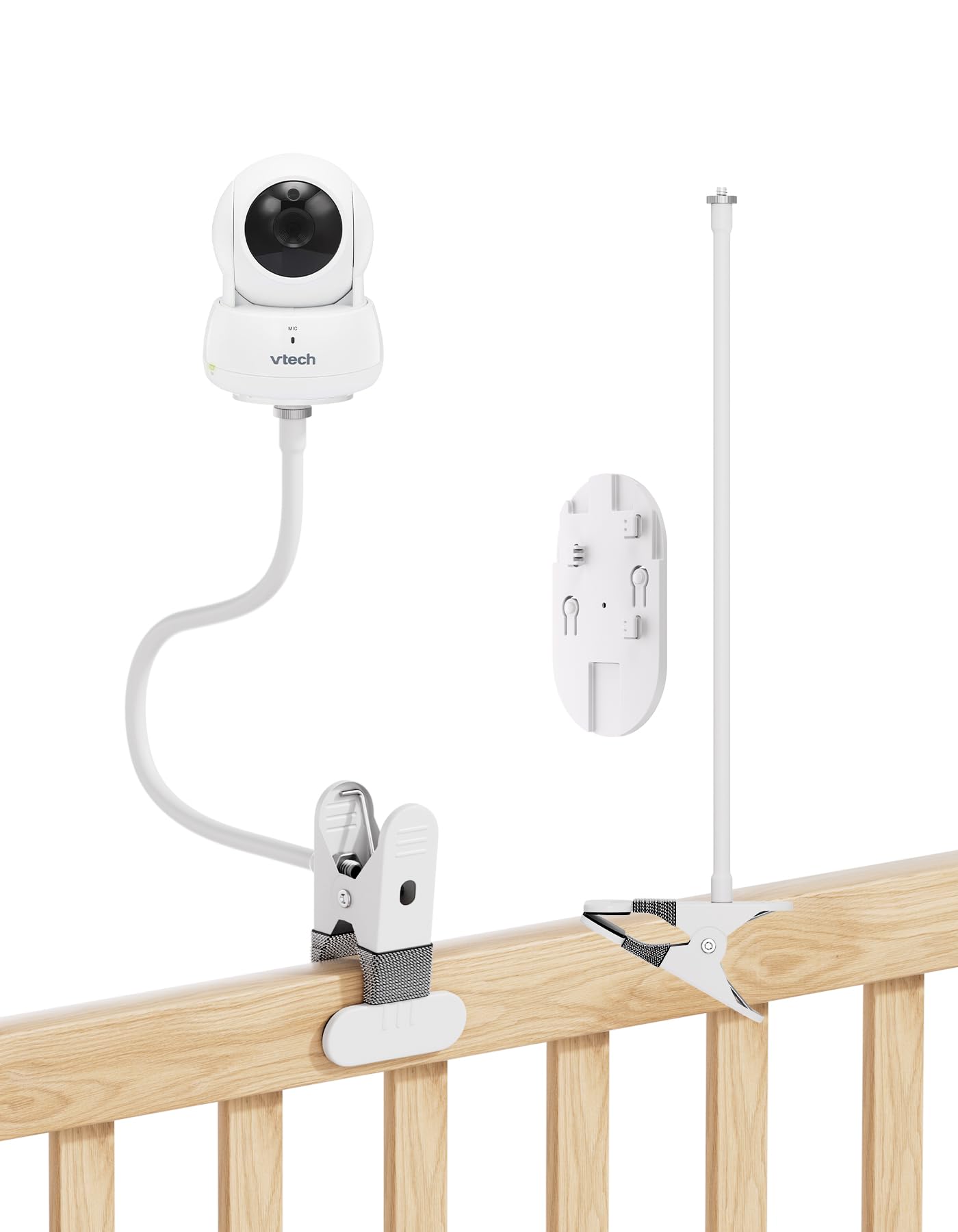 Baaletc Baby Monitor Stand Holder Compatible with VTech VM924(2024 Series)/VM901/VM923(2024 Series) Video Baby Monitor, Flexible Baby Camera Mount Without Tools or Wall Damage