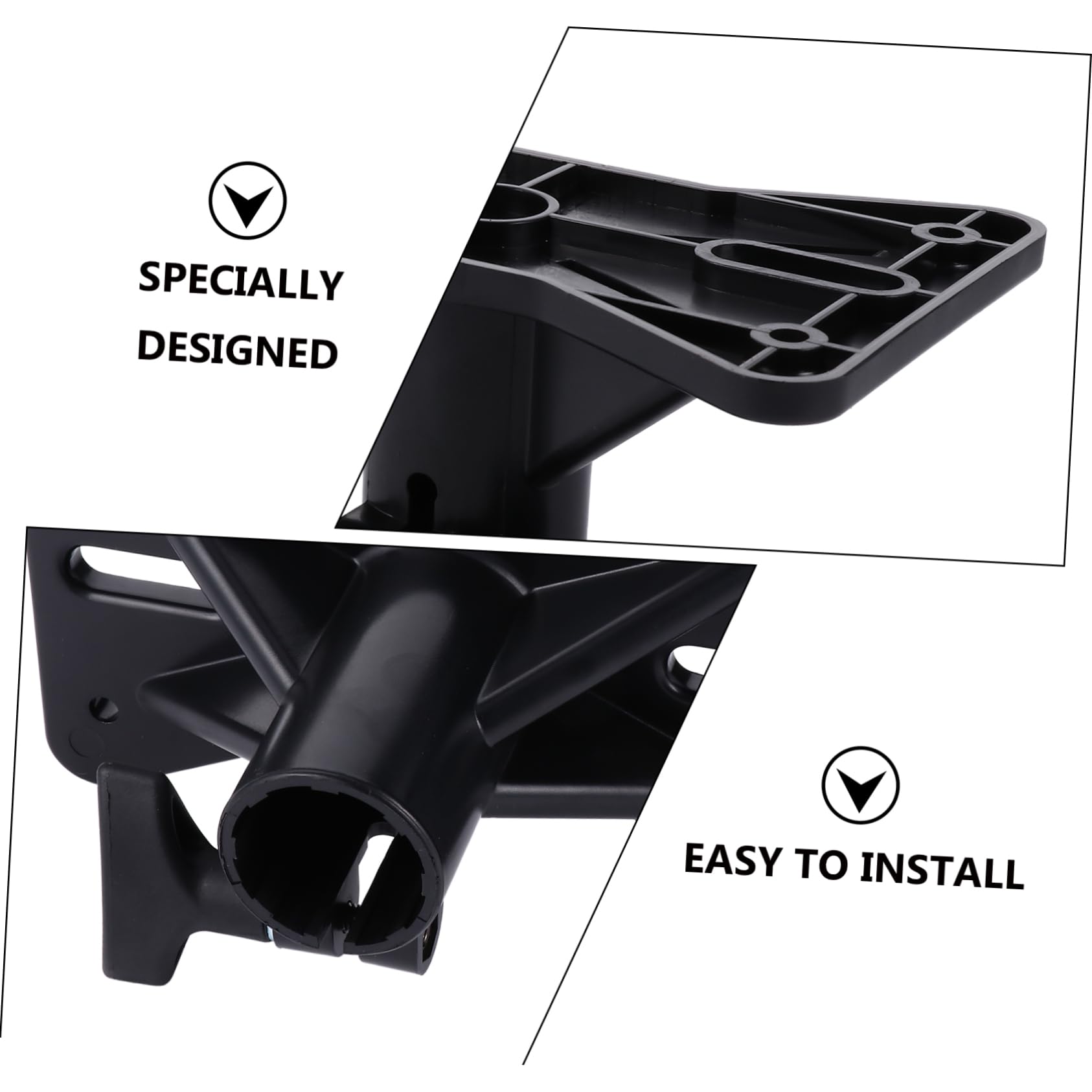 Tofficu Exterior Speaker Mounting Bracket Stand for Stage Tray Design Height for Pro Speakers Easy Install for Events and Parties