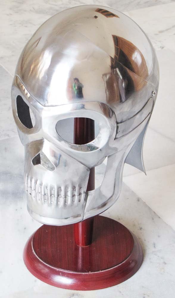 Medieval Armor Skeleton Helmet Skull Helm Roman Greek Knight Spartan Crusader