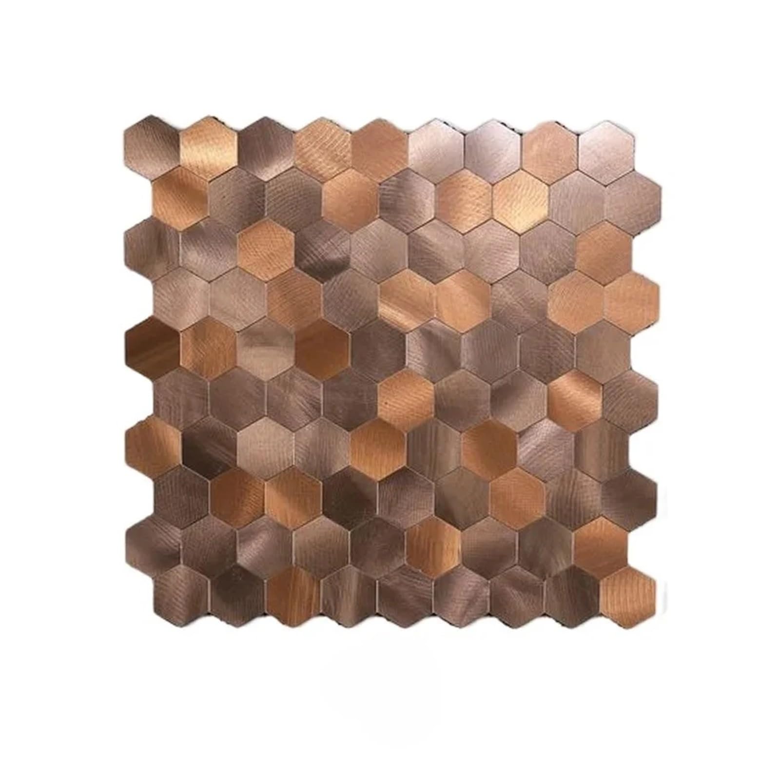 Mosaic Marble Effect Tile Stickers, Mosaic Stickers Peel Stick Waterproof Panel Kitchen Bathroom Backsplash Decor Multicolor(Color-10)