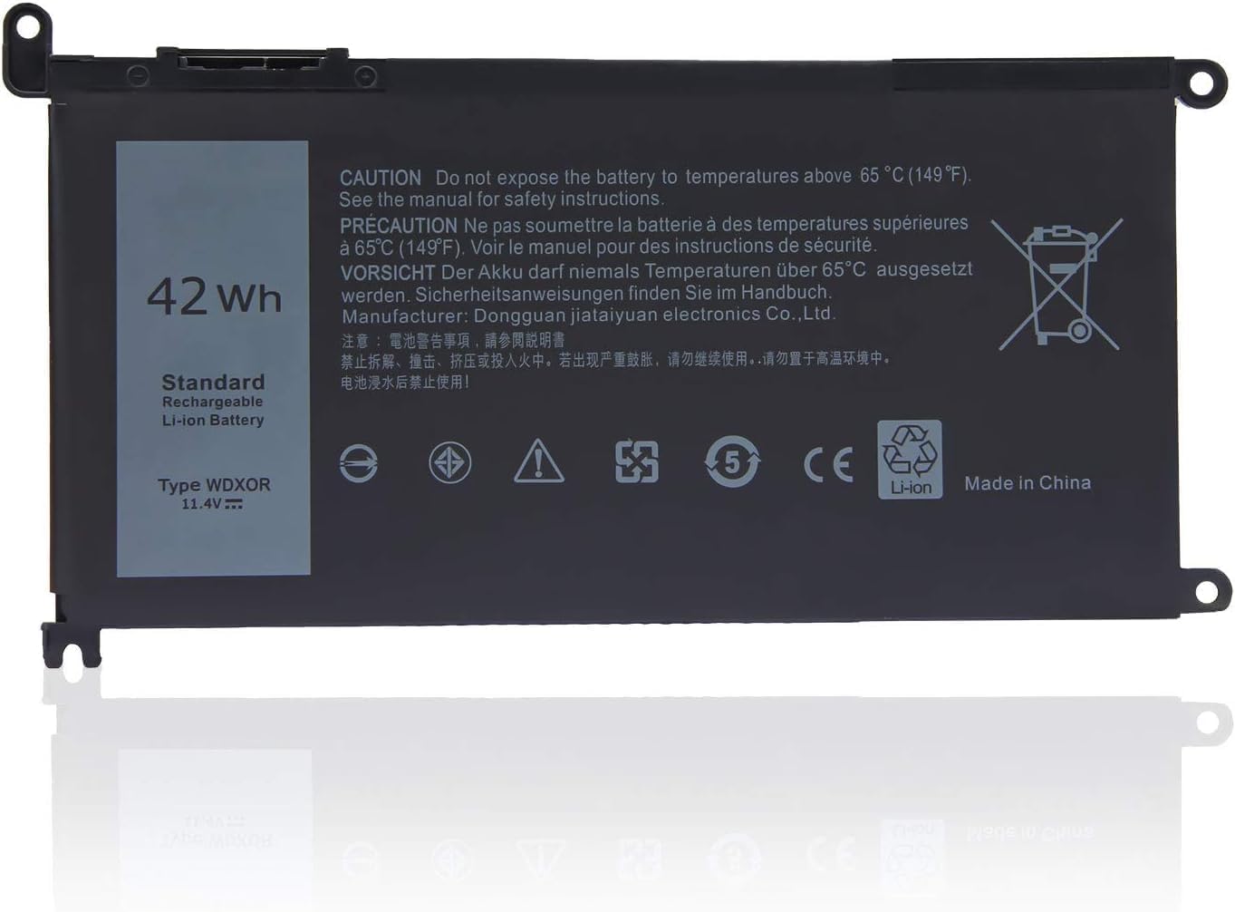 WDX0R Laptop Battery for Dell Inspiron 13 15 5000 7000 5570 7579 7573 7378 5567 5565 5379 5378 Latitude 3180 3400 3500 Vostro 3480 3580 5468 5568 P69G 3CRH3 T2JX4 FC92N WDXOR (WDX0R)