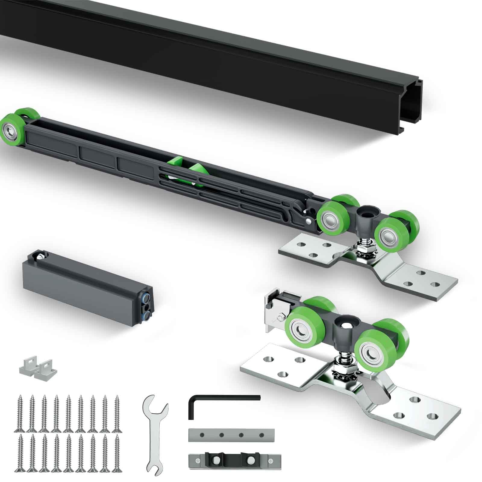 5.3FT/64in Pocket Door Track Kit, Aluminum(No Door) 5FT/60in — image 1