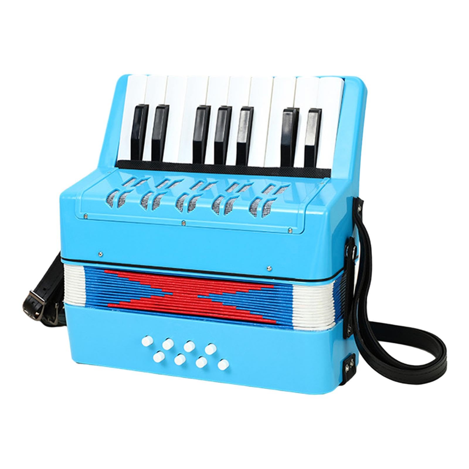 CALANDIS™ 17 Keys 8 Bass Piano Accordion Musical Instrument for Beginner Kids Children Light Blue | Music & Art | Educational-picture-24