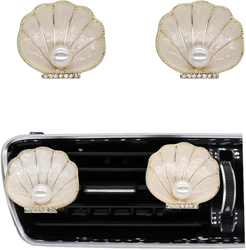 Miniatura 1 de Lindos clips de ventilación para ambientador de automóvil, 2 clips de ventilación de aleación brillante, accesorios para automóvil, difusor