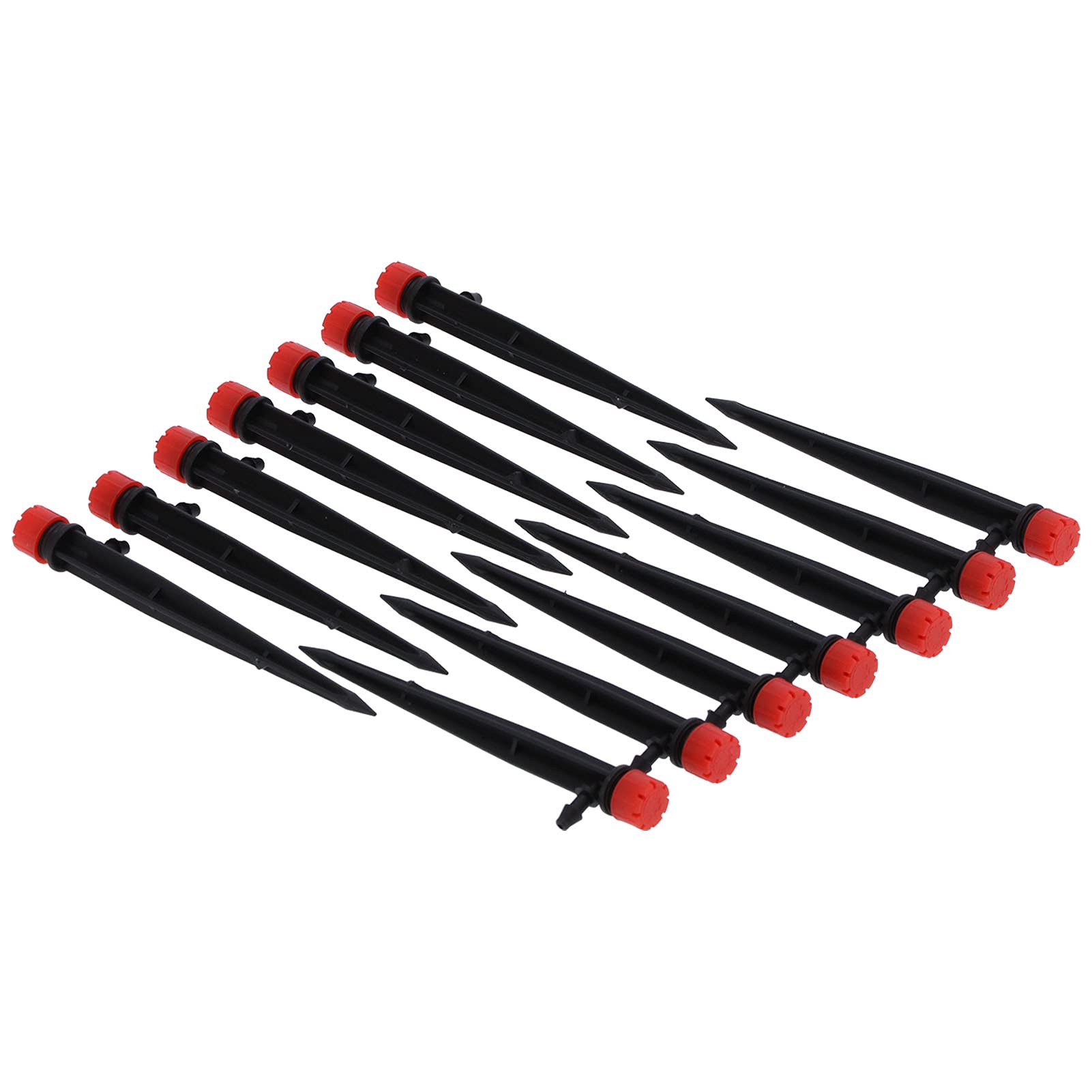 200PCS de riego por Goteo de Flujo de Agua con gotero de riego Ajustable de 8 Orificios de 360 ​​​​Grados para Manguera 4/7