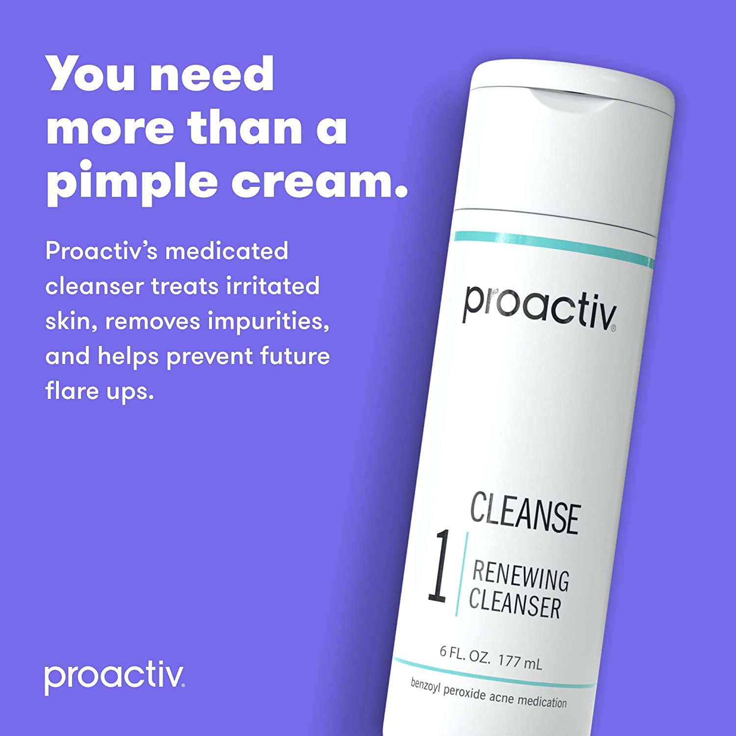 Proactiv Acne Cleanser - Benzoyl Peroxide Face Wash and Acne Treatment - Daily Facial Cleanser and Hyularonic Acid Moisturizer with Exfoliating Beads - 90 Day Supply, 6 Fl Oz - Image 4