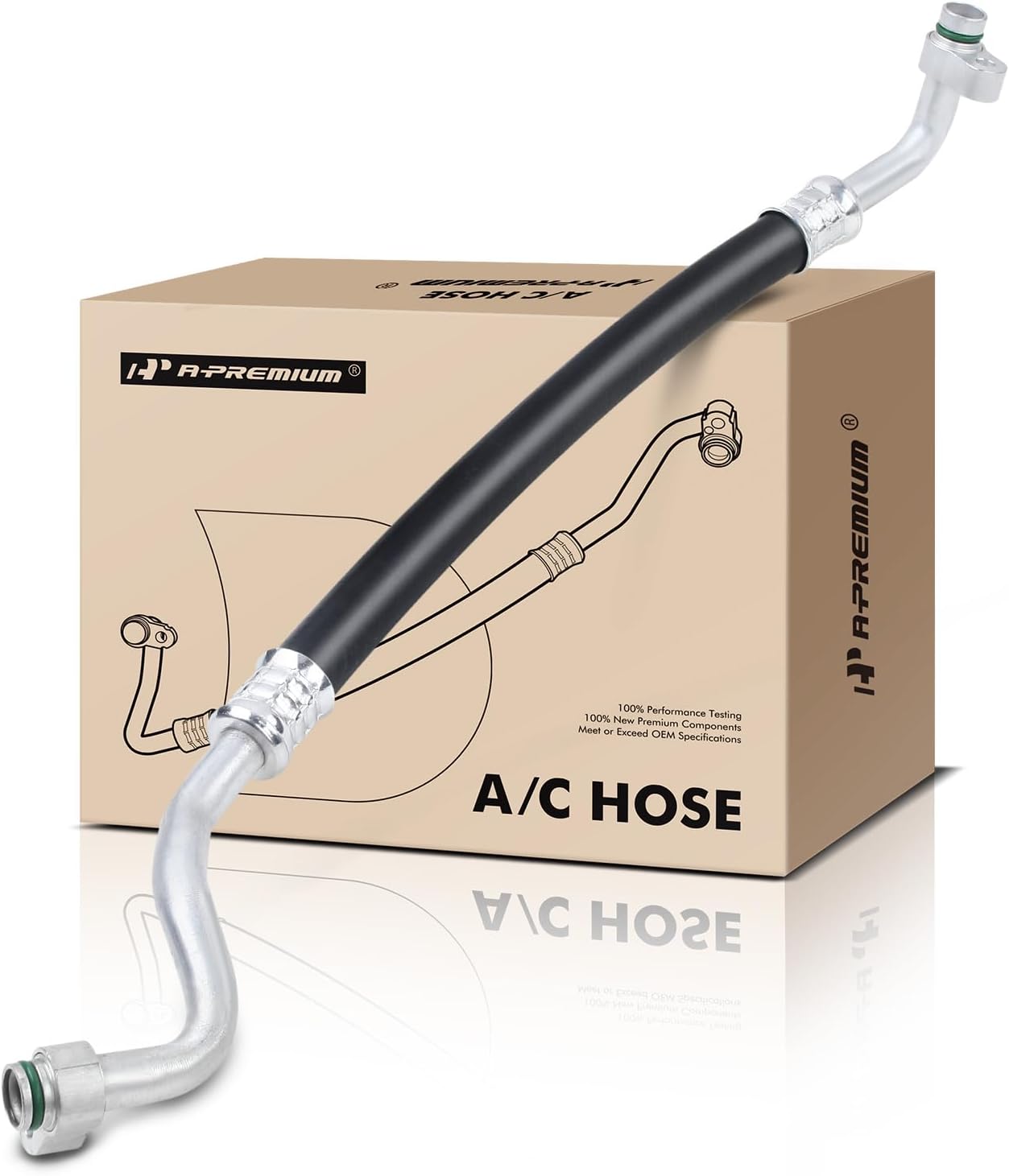 A-Premium A/C Suction Hose Assembly Compatible with Mazda MX-5 Miata, 2006-2015, 2.0L, Convertible, Naturally Aspirated, Compressor to Evap