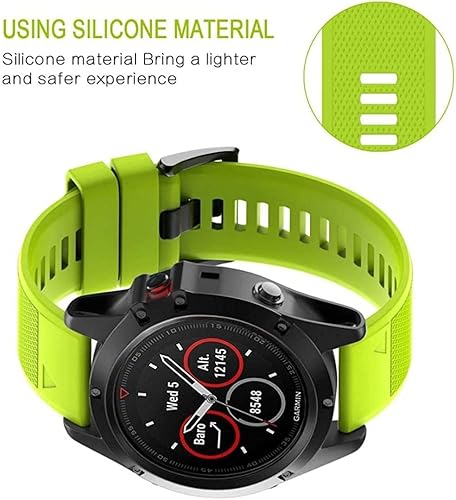 Miniatura 4 de Correa de 0.866 in compatible con Garmin Fenix 7, Fenix 6, Fenix 6 Pro, Fenix 5, Fenix 5 Plus, Approach S60 S62, Forerunner 935 945, pulsera de