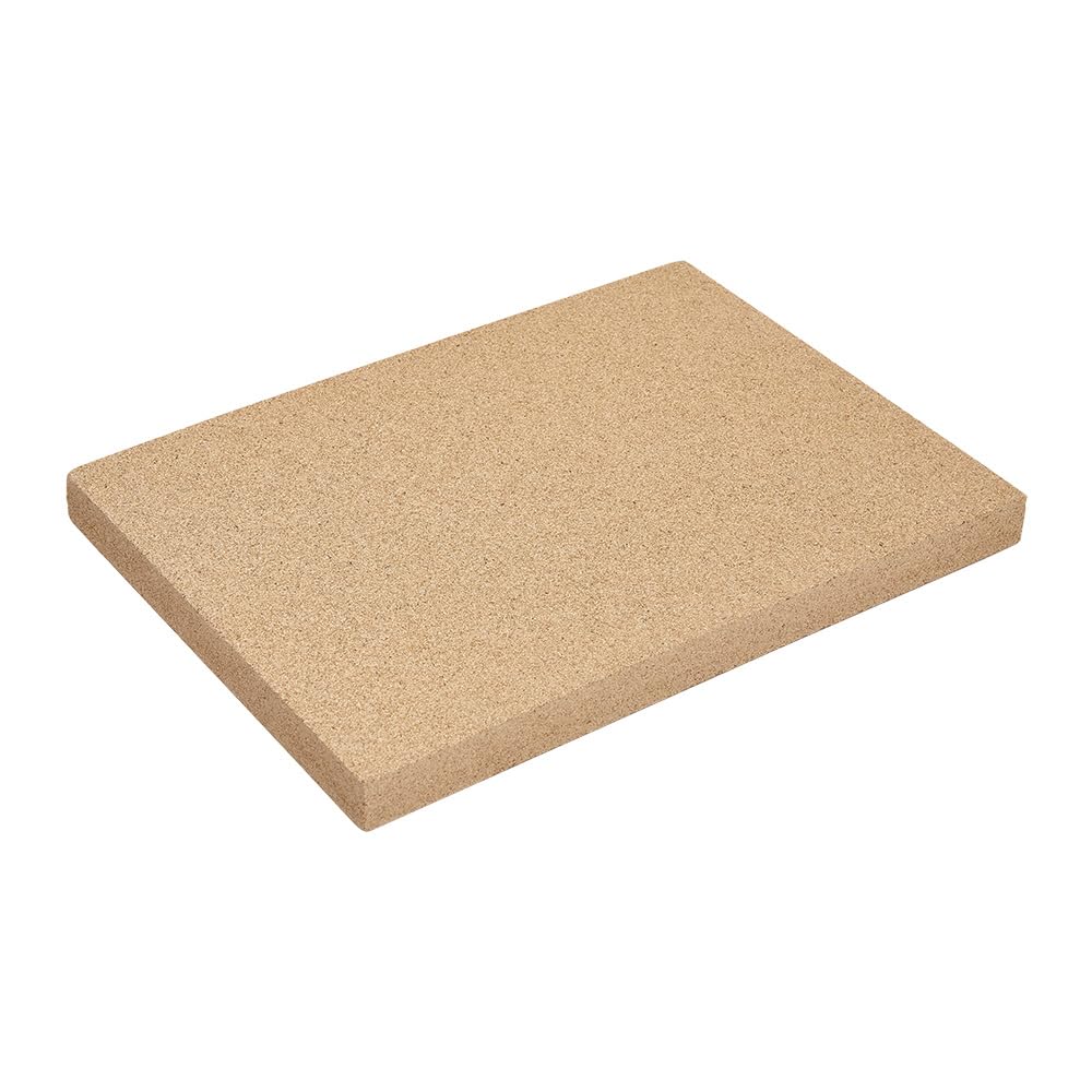 INMOZATA 1 Pack Heavy Duty Vermiculite Fire Board & Fire Brick, 3000ยฐF Heat Resistant,240ร303ร25mm,Perfect Replacement for Wood Stoves,Fireplaces,Fire Pits,Kilns and Pizza Ovens