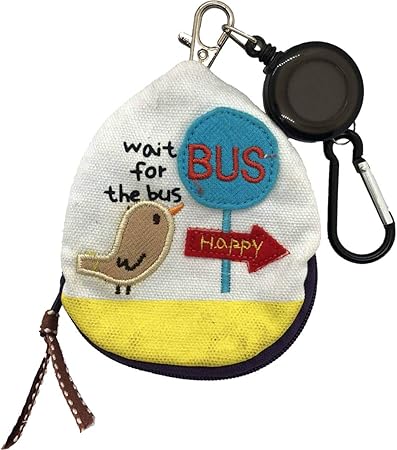 Amazon Conico コニコ キーケース 防犯 リール付き ファスナー 小さい 軽い 子供 キッズ イエロー 学校用袋 バッグ 文房具 オフィス用品