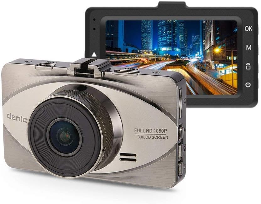 Dash Cam denicer 3.0" LCD Full HD 1080p Car Dashboard Camera Recorder with 170° Wide Angle, Parking Monitor, Loop Recording, WDR, G-sensor