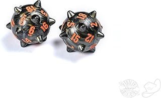 PolyHero Warrior 2d20 Spiked Balls Steel Grey