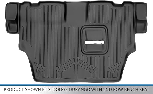 Miniatura 3 de MAXLINER Alfombrillas de tercera fila, color negro para Dodge Durango 2011-2021 con asiento de banco de segunda fila
