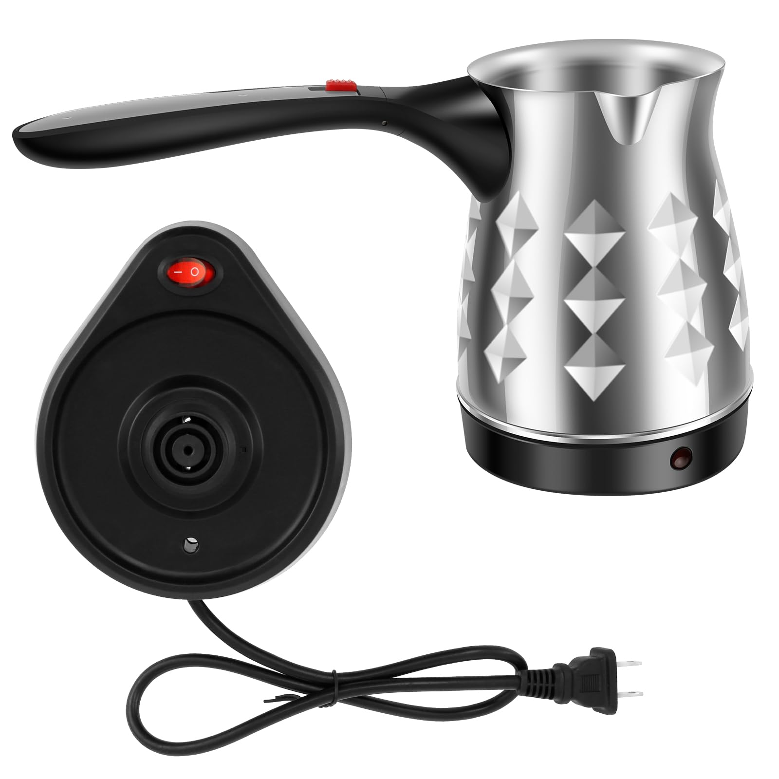 Turkish Electric Coffee Maker Electric Turkish Coffee Machine Turkish Coffee Warmer Kettle Pot 5 to 6 Cups Capacity
