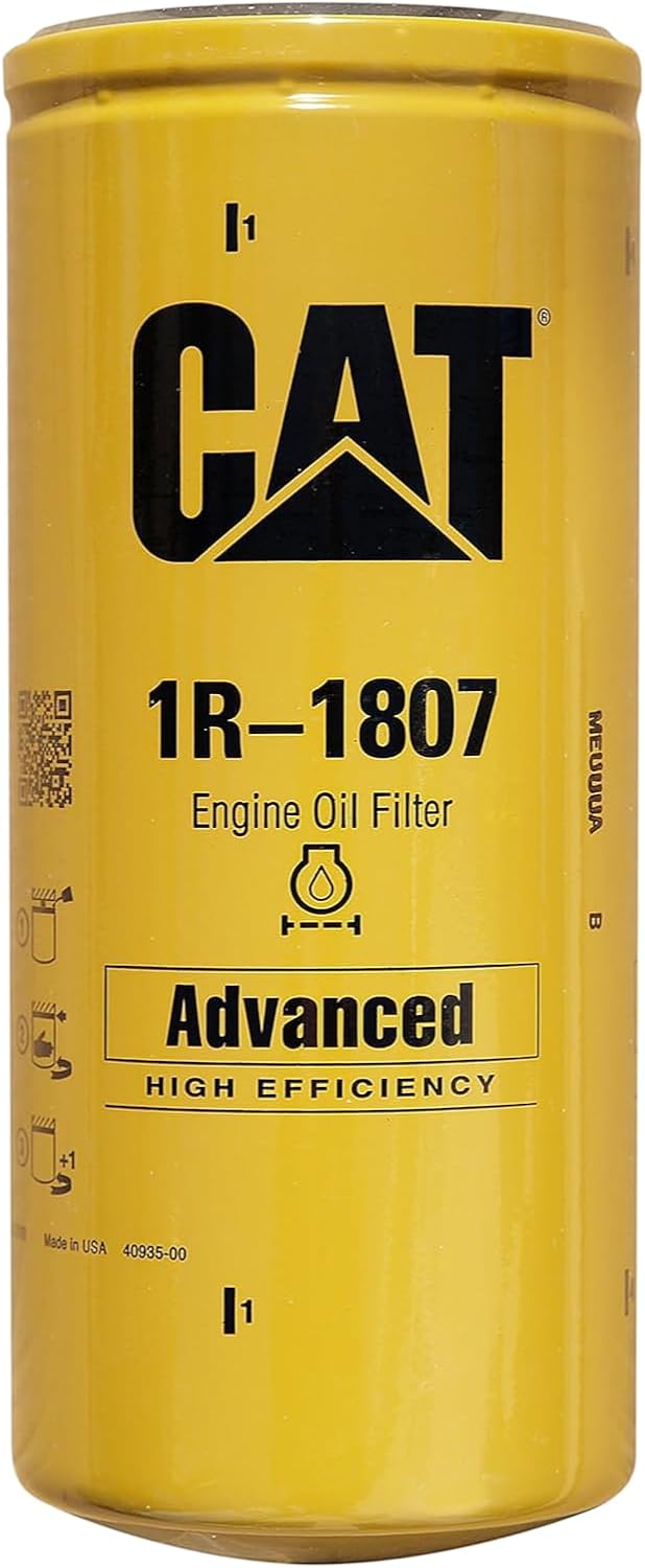 Caterpillar 1R-1807 Advanced High Efficiency Oil Filter (Pack of 2)