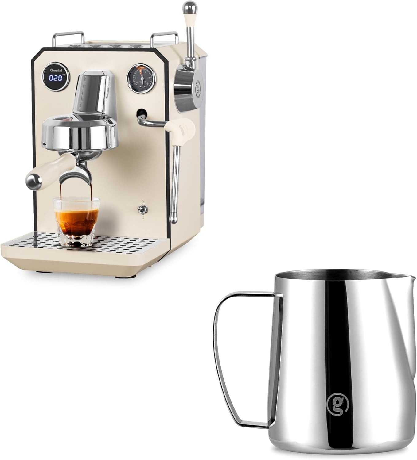 Milk Frothing Pitcher & G3006 Espresso Machine Bundle