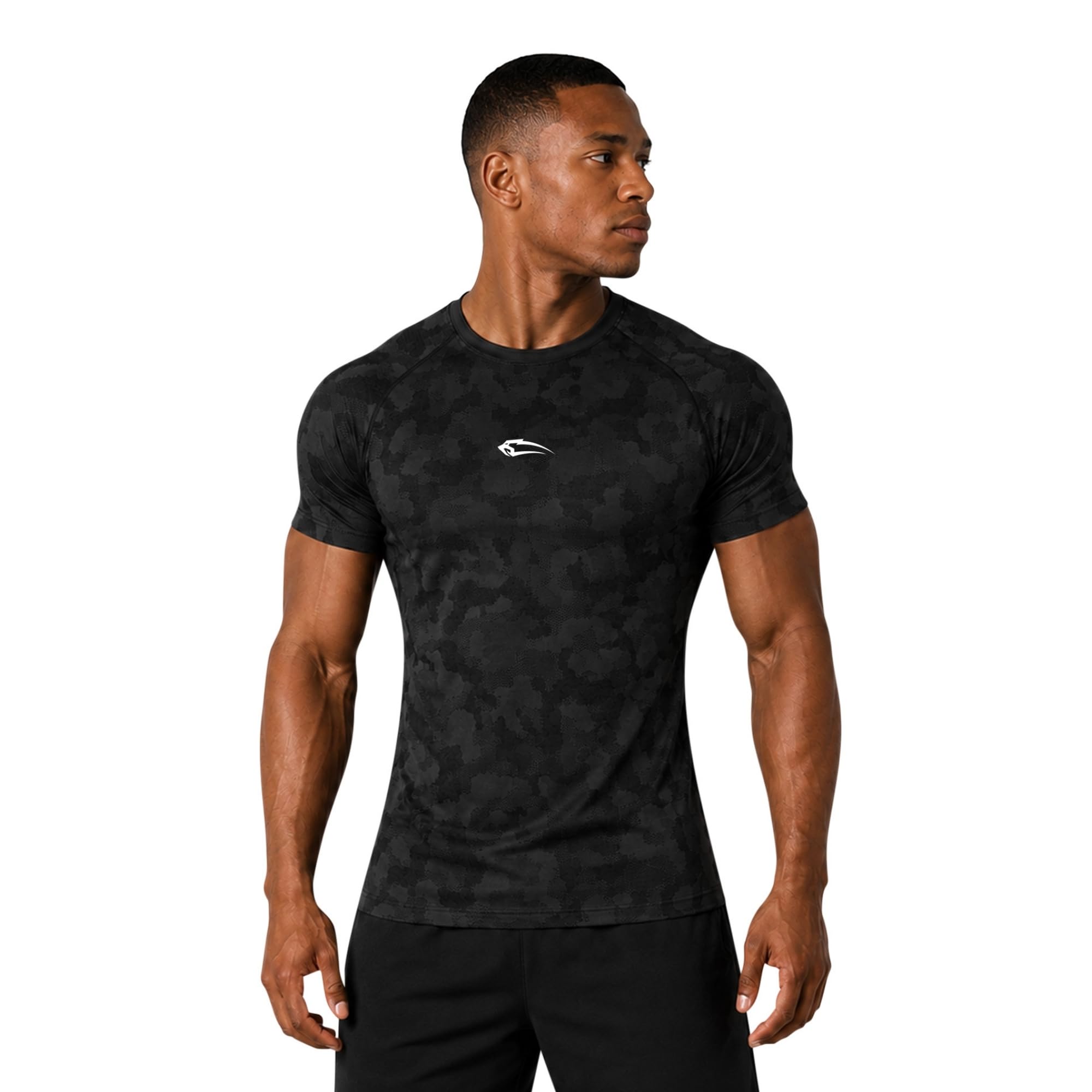 SMILODOX Kompressionsshirt Herren Carnos, Muskelbetontes T-Shirt, Enganliegendes Fitness Shirt, Seamless & Atmungsaktives Trainingshirt mit Body Mapping & feuchtigkeitsregulierung, Gym & Workout