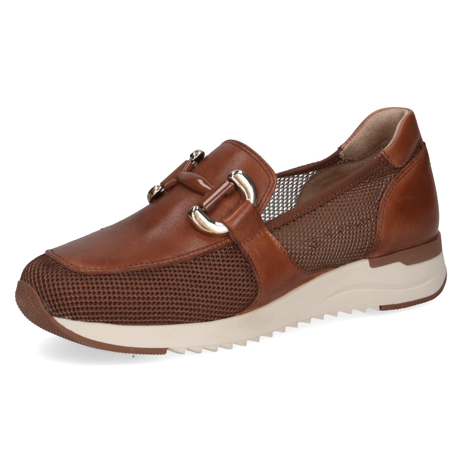 CAPRICE Women's Flat Loafer, Brown (Cognac Comb), 6.5 UK