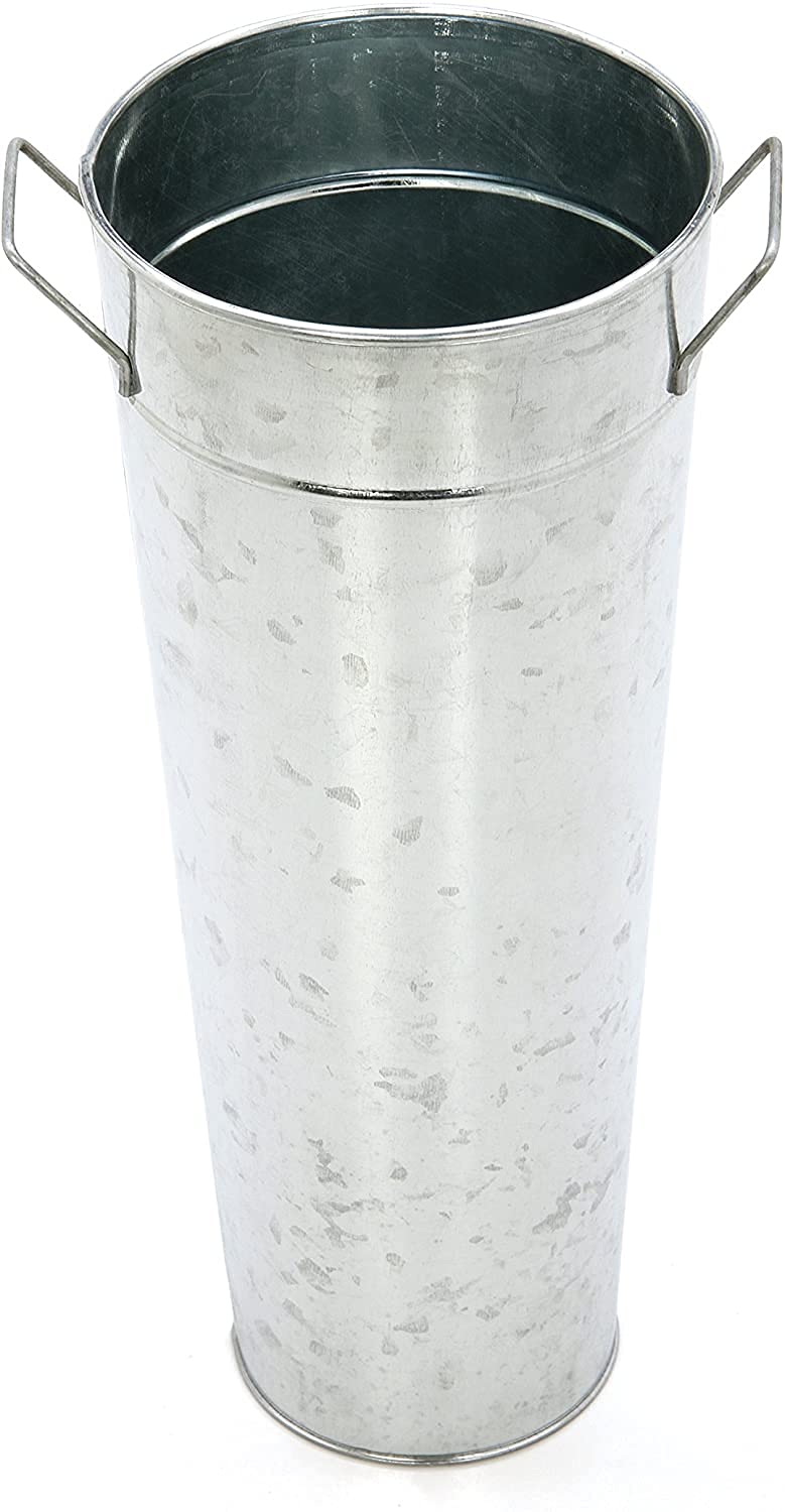 Hosley Set mit 3 verzinkten Vasen, 38,1 cm hoch, ideal für getrocknete Blumenarrangements für Hochzeitsgeschenke, Spa und Aromatherapie