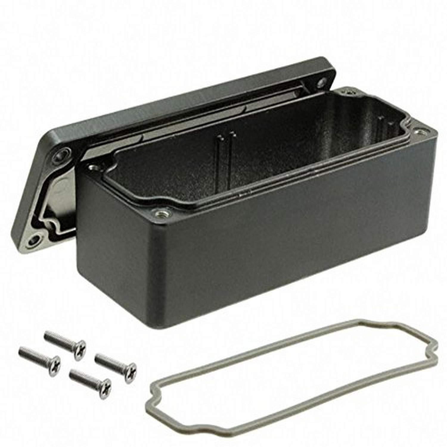BUD Industries AN-1300-AB IP68 Aluminum Enclosure with Screws 3.54" L x 1.42" W x 1.18" D, Black-image-33