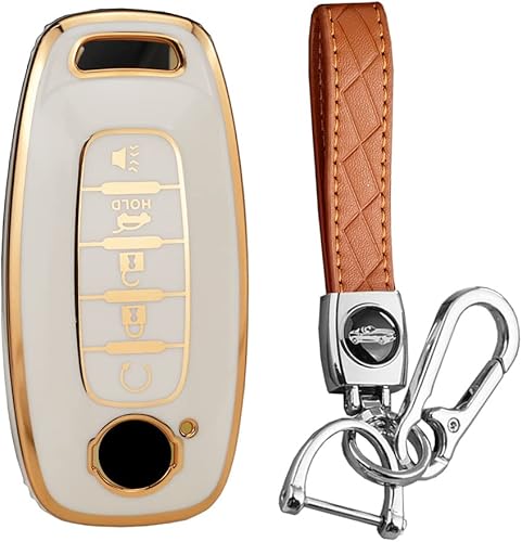 KUNIO Funda protectora para llave de coche para Nissan Ariya 8 New Teana 2022 2023 Pathfinder Rogue Key Cover Cover Llavero TPU Key Holder Accesorio