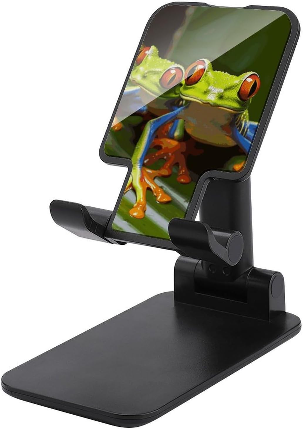 Red Eyed Tree Frog Foldable Phone Stand for Desk Taller Stand
