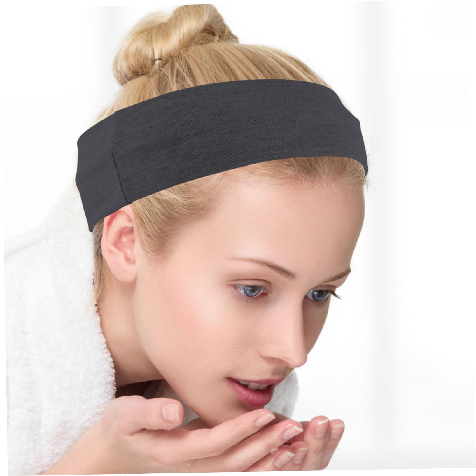 CALLARON Fasce Elastiche per Capelli da Donna, 16 Pezzi, Fascia Larga in Poliestere e Spandex, Comode per Allenamento, Corsa e Yoga