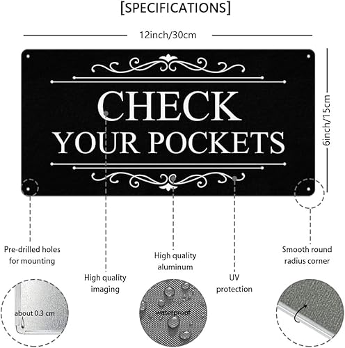 Miniatura 8 de Letreros de metal retro para lavandería, decoración de pared, 12 x 6 pulgadas, reglas de lavandería, decoración impresa para el hogar (blanco)