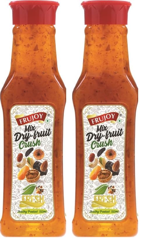Frujoy Mix Dry Fruit Crush 750ml | For Fruit Mocktail | Cocktail | Cake | Baking Essentials | Juices | Beverages (Pack of 2)-image-19