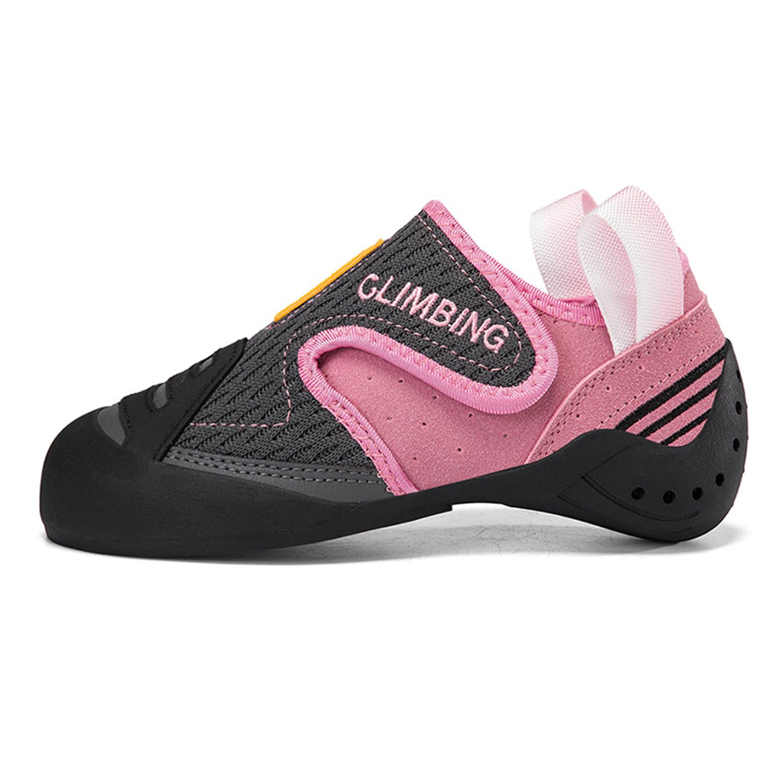 Zapatos de escalada Goma pegajosa Zapatillas Entrenamiento Boulder Modelo slip-on Refuerzo en la puntera Tallas: 32-44 Con cinta adhesiva FáCil De Poner Quitar para Gimnasio y Escalada