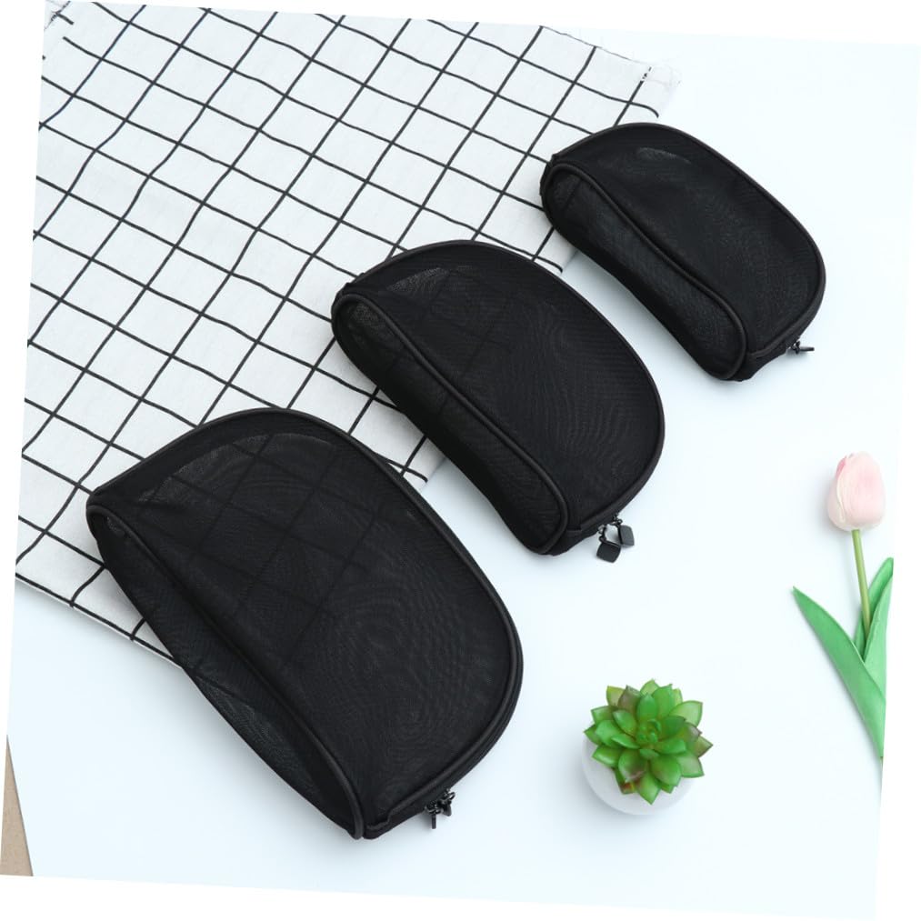 BESTYASH 3pezzi Borsa Organizer Per Cosmetici Trasparente in Borsa Per Da Viaggio Portatile Adatta Per Pennelli Cosmetici Ombretto e Oggetti Personali