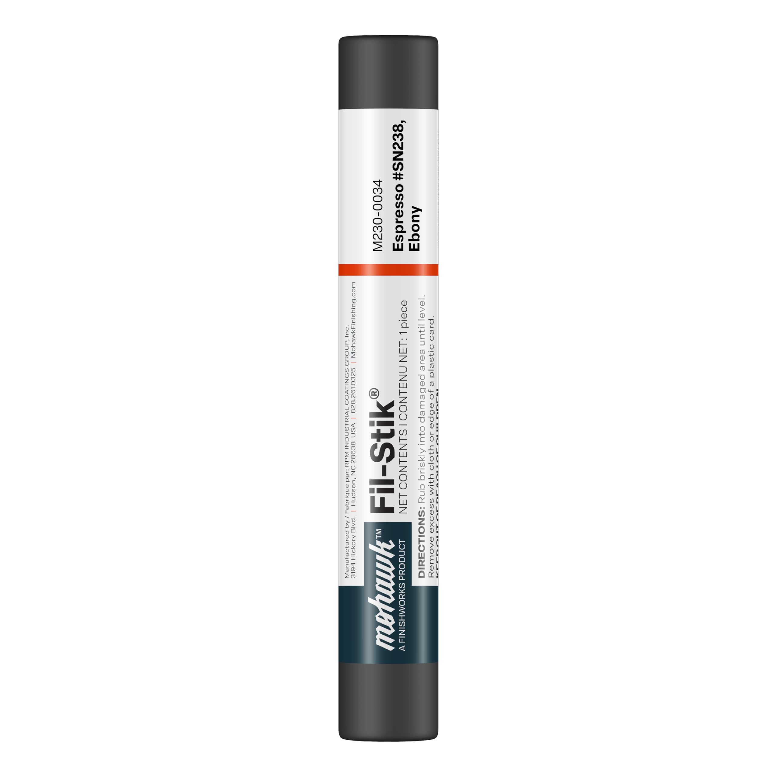 Mohawk Fil-Stik Wax Putty Stick for Wood Repair, Espresso KMC M230