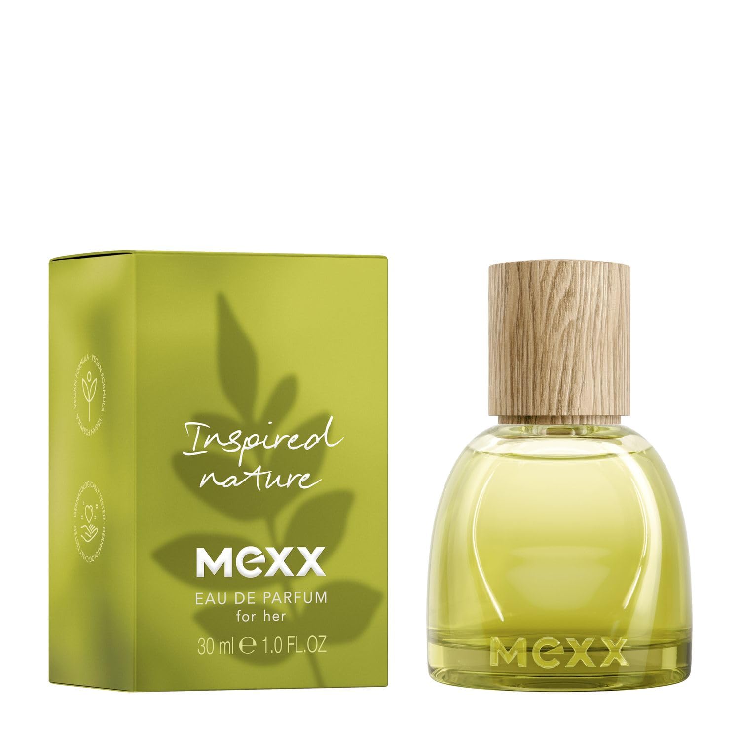 Mexx Inspired Nature Woda Perfumowana dla Kobiet o Zapachu Bergamotki, Jaśminu i Drzewa Sandałowego, 30 ml