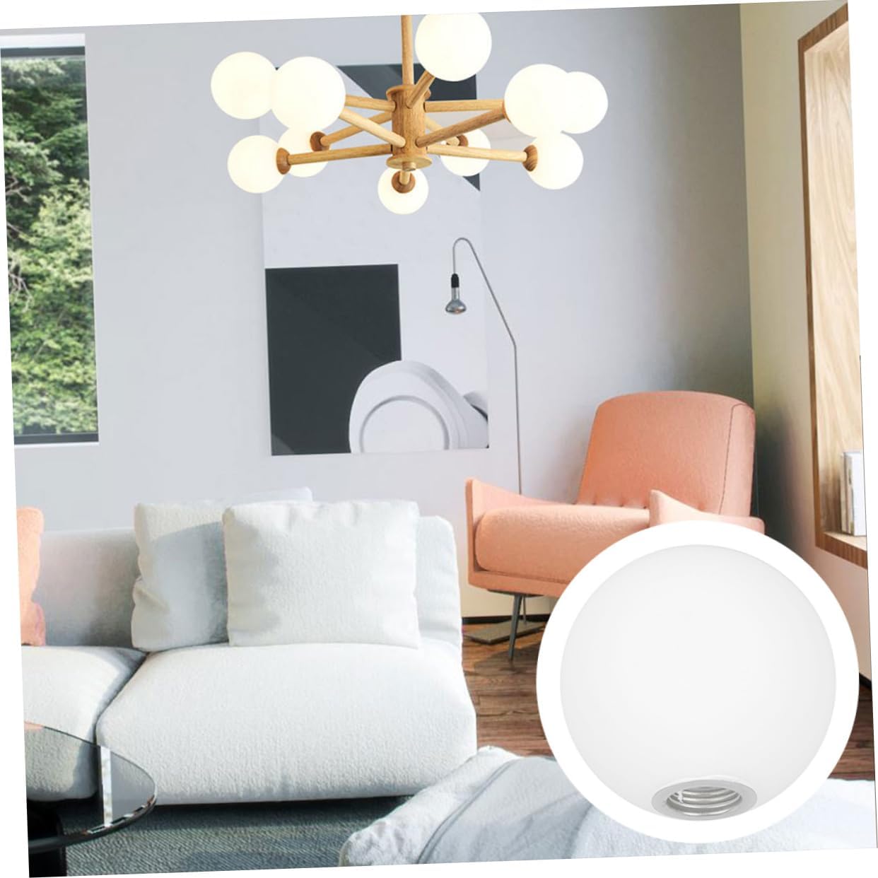 Room Lamps Wall Globe Lamp G9 20cm Frosted Glass Light Cover Home Decor Lampshade