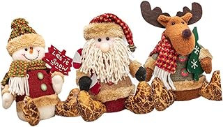 BESTOYARD 3 Peças De Boneca De Pelúcia Mini Decoração Para Crianças Enfeites De Rena De Pelúcia Para Árvore De Natal Chifre De Rena Brinquedos De Pelúcia Noel Brinquedos De Pelúcia