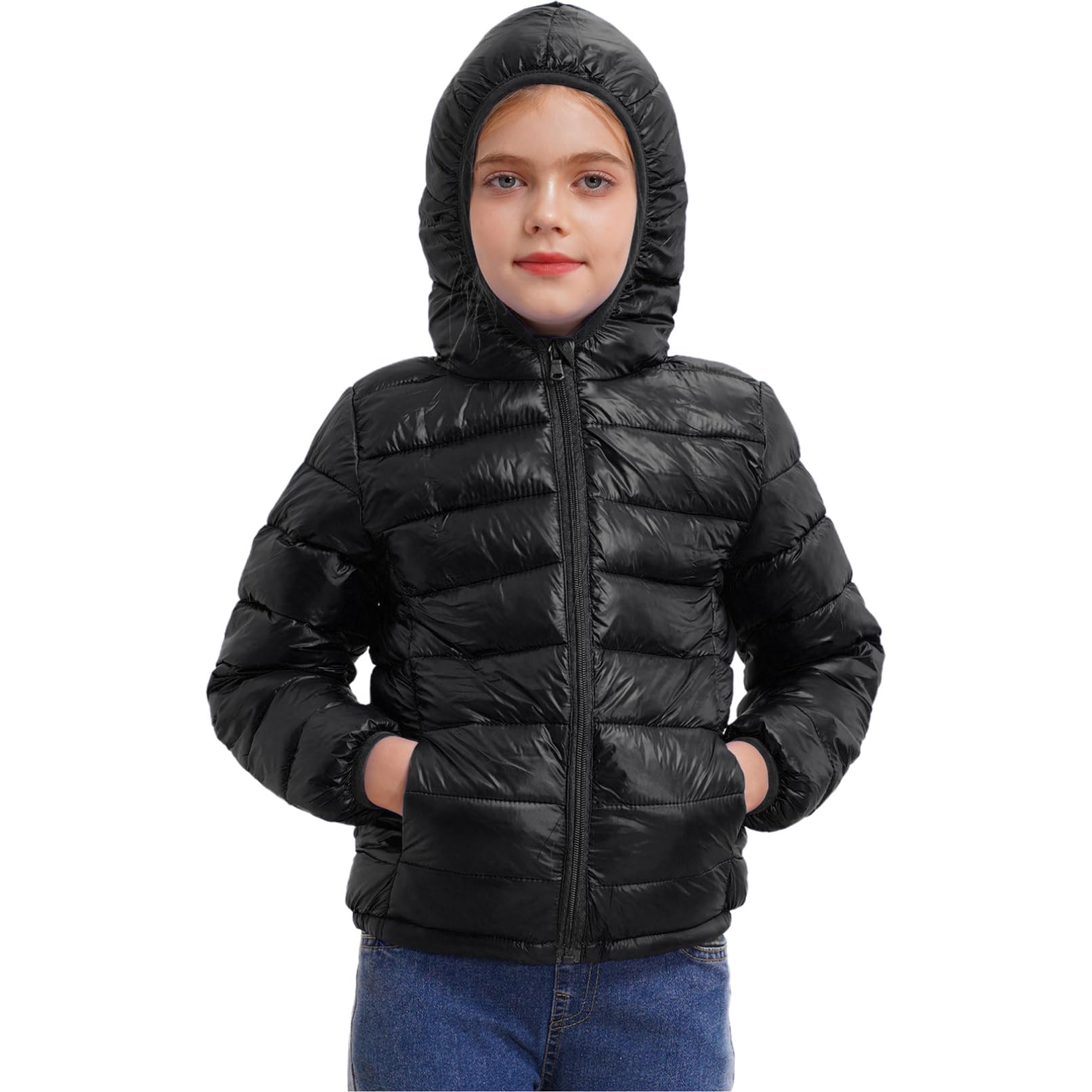 TiaoBug Bambino Giacche con Cappuccio Invernale Piumino Cappotto Manica lunga Tuta da Neve Leggero Snowsuit Outwear Jacket Giacca Capispalla Giubbotto Vestiti Caldi Spessi