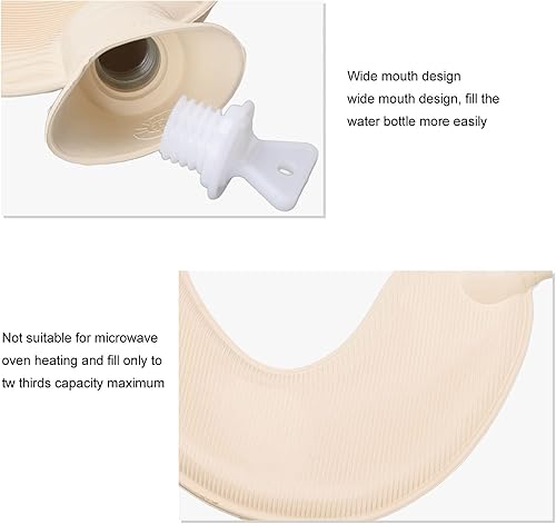 Miniatura 3 de Botella de agua caliente en forma de U para cuello y hombro, almohada térmica cálida, bolsa de agua caliente para regalos de cumpleaños, bolsa de