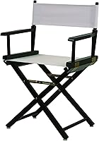 Vista 85 de Silla de Director de 18" Marco Blanco Lona Rosa