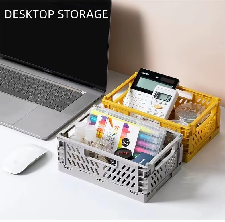 Cestini Pieghevoli EURXLQ | 31x20x12 Cm, 6 Colori | Per Cucina, Bagno, Ufficio | Organizzazione - Foto 4