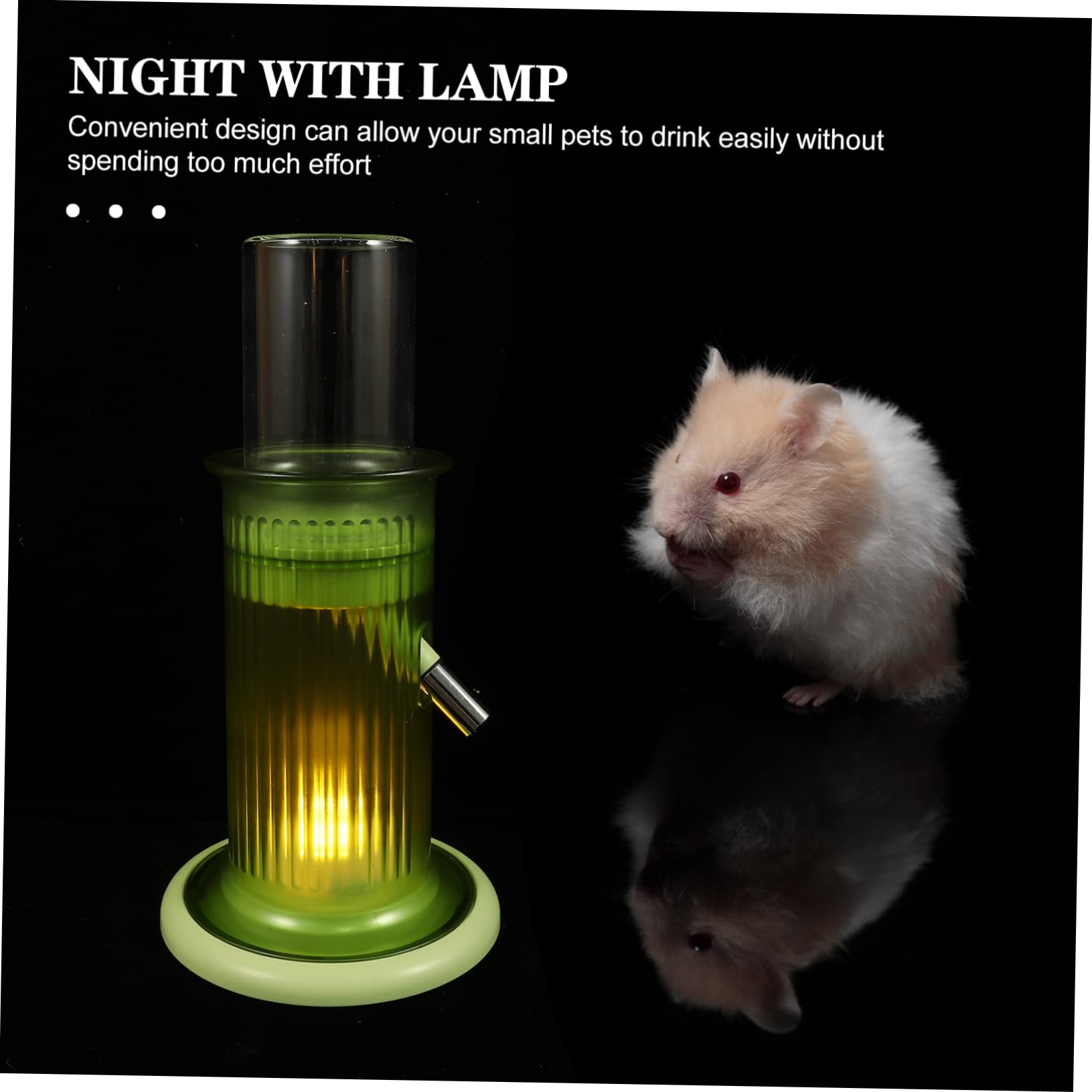Toyvian Biberon Polypropylène Verre et Anti-Fuite en Utiliser Facile Vert pour Hamster Petits Animaux en Cage Quotidien