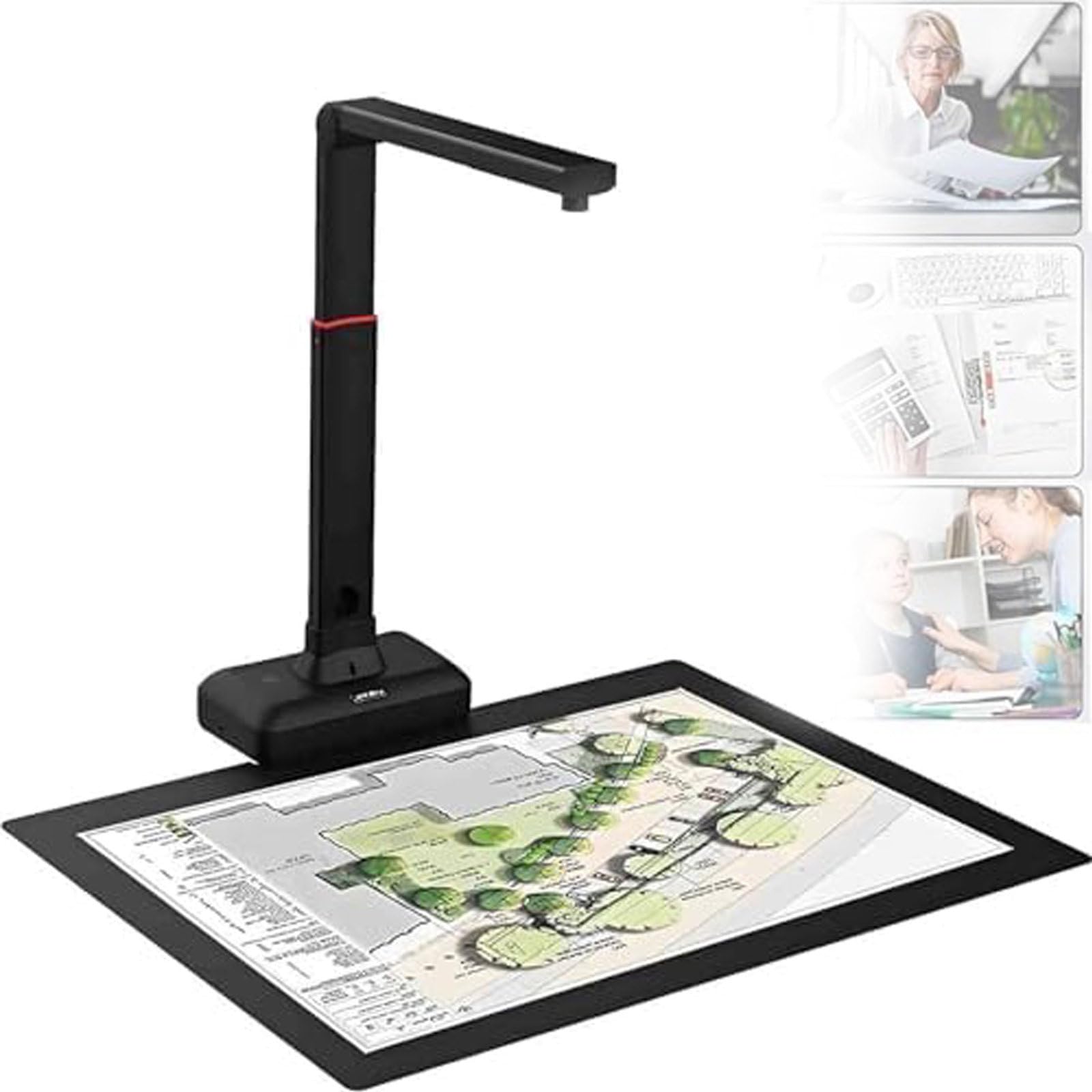 S21 Scanner Documenti,Scansionare Disegni A2/A3/A4,Riviste,Contratti,Ripristinare Immagini Piane,Rimuovere Impronte,Pulire Sfondo, per Home Office Online Insegnamento