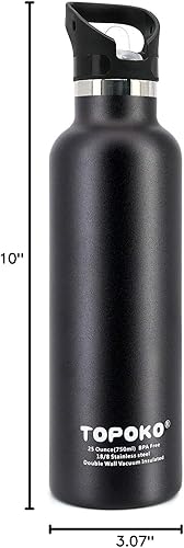 Miniatura 9 de Termo de 25 onzas color azul cielo y tapa con sorbete. Con bolsa de navidad, de doble pared de acero inoxidable aislada al vacío, a prueba de sudor