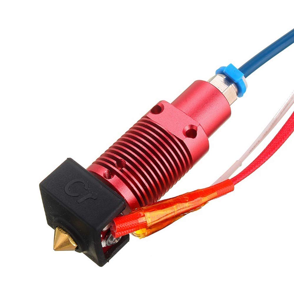 Hictop CR-10S Pro Hotend CR-10S Pro V2 Hotend z aluminiowym blokiem grzewczym 0,4 mm dysza MK8, czarna, silikonowa osłona do drukarki 3D CR-10S Pro, CR-10S Pro V2