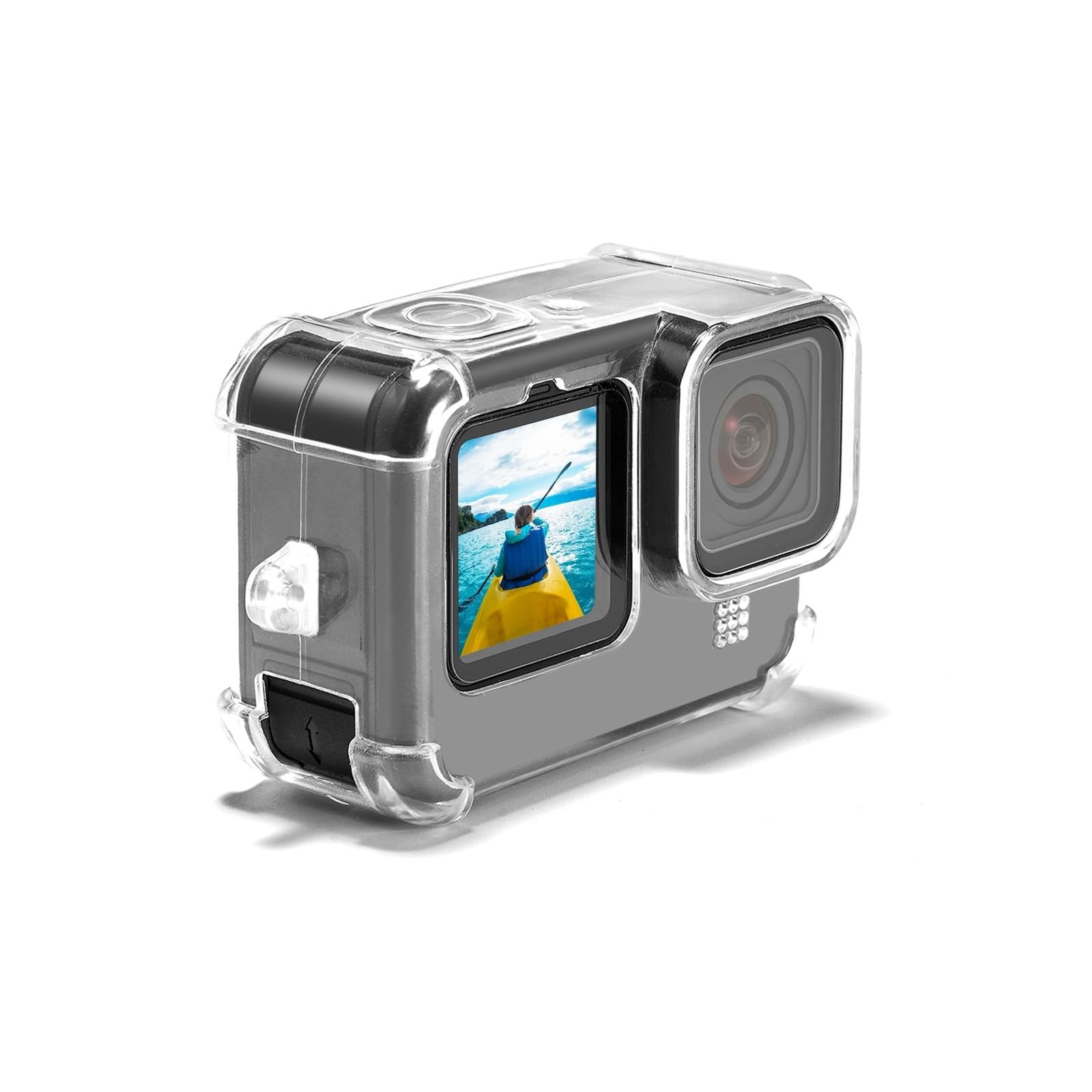 2 Capuchons Protection TPU Pour GoPro Hero 11/10/9 - Noir - Anti-Rayures/Chocs